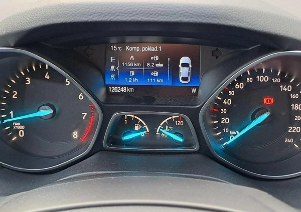 Ford Kuga cena 79900 przebieg: 126247, rok produkcji 2017 z Warszawa małe 379
